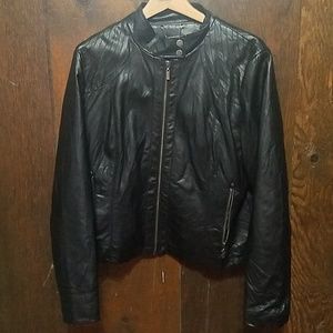 Black motorcycle jacket